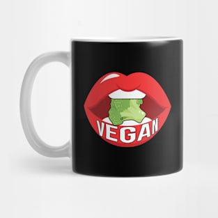 Vegan Lips Broccoli Mug